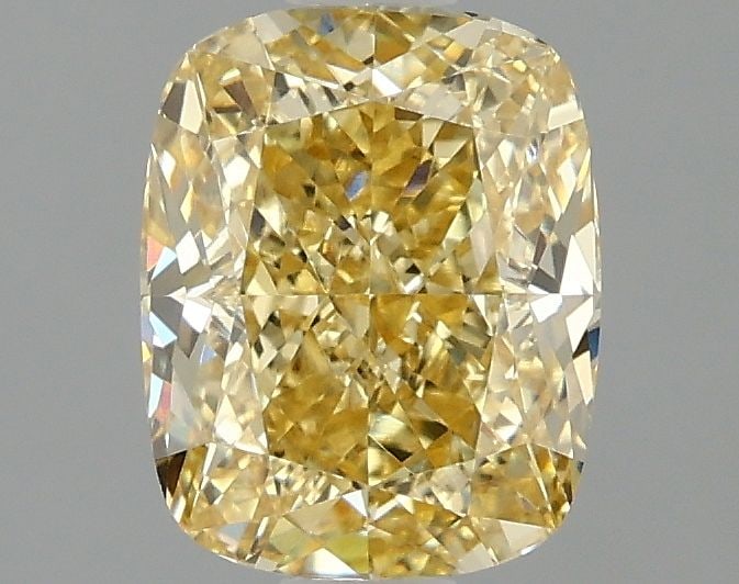 IGI Cushion Modified 1.89ct Fancy Vivid Yellow VVS2 - Loose Lab Diamond: IGI Cushion Modified 1.89ct Fancy Vivid Yellow VVS2 - Loose Lab Diamond Item Specifics: Source: This Is A Real Diamond Grown In A Lab Not Mined. Carat: 1.89 Cut: - Color: Fancy Vivid Yellow Clarity: V