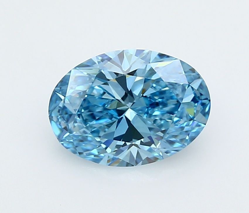IGI Oval 2.18ct Fancy Vivid Blue VVS2 - Loose Lab Diamond: IGI Oval 2.18ct Fancy Vivid Blue VVS2 - Loose Lab Diamond Item Specifics: Source: This Is A Real Diamond Grown In A Lab Not Mined. Carat: 2.18 Cut: - Color: Fancy Vivid Blue Clarity: VVS2 Polish: EX S