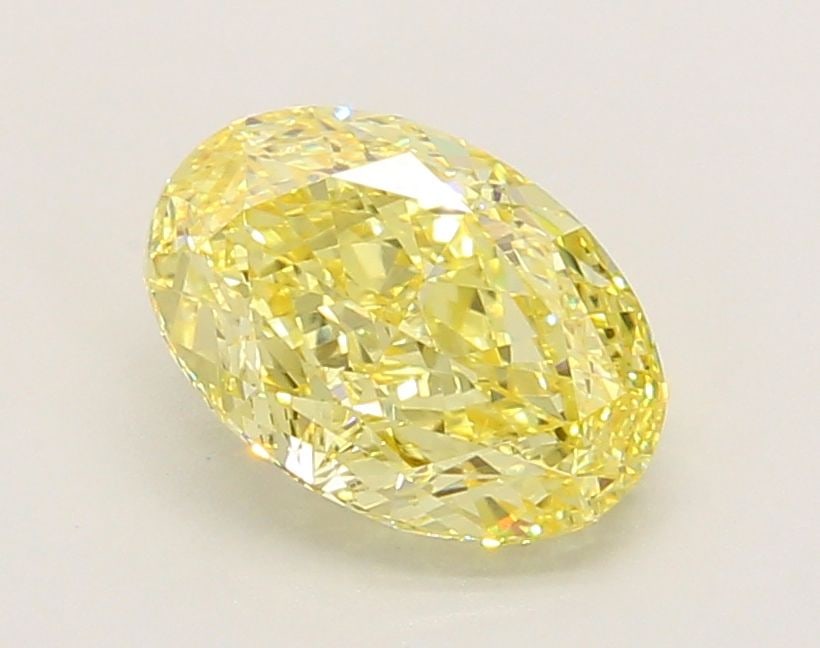 IGI Oval 2.02ct Fancy Intense Yellow VVS2 - Loose Lab Diamond (1 of 1)