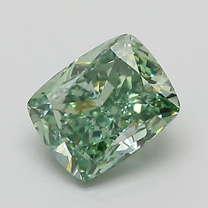 IGI Cushion Modified 1.05ct Fancy Vivid Green VVS2 - Loose Lab Diamond: IGI Cushion Modified 1.05ct Fancy Vivid Green VVS2 - Loose Lab Diamond Item Specifics: Source: This Is A Real Diamond Grown In A Lab Not Mined. Carat: 1.05 Cut: - Color: Fancy Vivid Green Clarity: