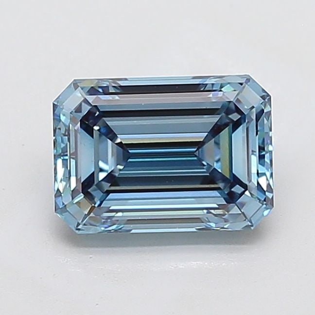 IGI Emerald 3.01ct Fancy Vivid Blue VVS2 - Loose Lab Diamond: IGI Emerald 3.01ct Fancy Vivid Blue VVS2 - Loose Lab Diamond Item Specifics: Source: This Is A Real Diamond Grown In A Lab Not Mined. Carat: 3.01 Cut: - Color: Fancy Vivid Blue Clarity: VVS2 Polish: E