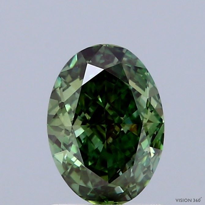 IGI Oval 1.4ct Fancy Vivid Green VVS2 - Loose Lab Diamond: IGI Oval 1.4ct Fancy Vivid Green VVS2 - Loose Lab Diamond Item Specifics: Source: This Is A Real Diamond Grown In A Lab Not Mined. Carat: 1.4 Cut: - Color: Fancy Vivid Green Clarity: VVS2 Polish: EX S