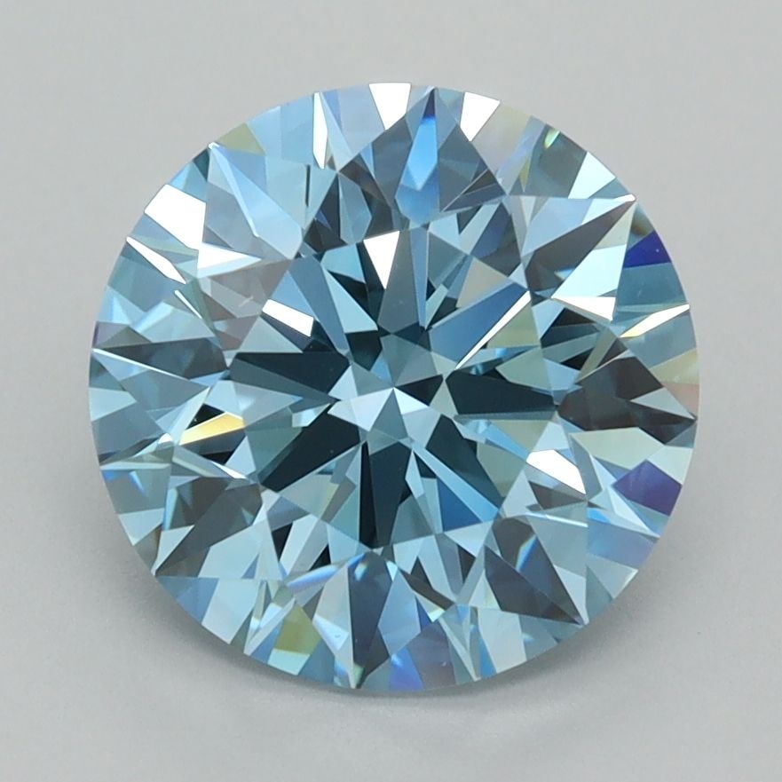 IGI Round 2.92ct Fancy Vivid Blue VVS1 - Ideal Loose Lab Diamond: IGI Round 2.92ct Fancy Vivid Blue VVS1 - Ideal Loose Lab Diamond Item Specifics: Source: This Is A Real Diamond Grown In A Lab Not Mined. Carat: 2.92 Cut: ID Color: Fancy Vivid Blue Clarity: VVS1 Poli