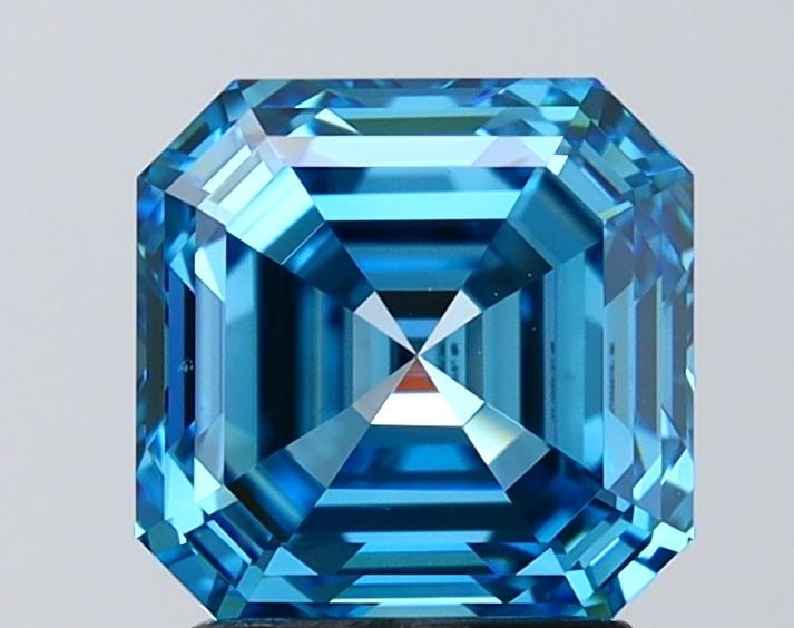 IGI Asscher 2.5ct Fancy Vivid Blue VVS2 - Loose Lab Diamond: IGI Asscher 2.5ct Fancy Vivid Blue VVS2 - Loose Lab Diamond Item Specifics: Source: This Is A Real Diamond Grown In A Lab Not Mined. Carat: 2.5 Cut: - Color: Fancy Vivid Blue Clarity: VVS2 Polish: EX 