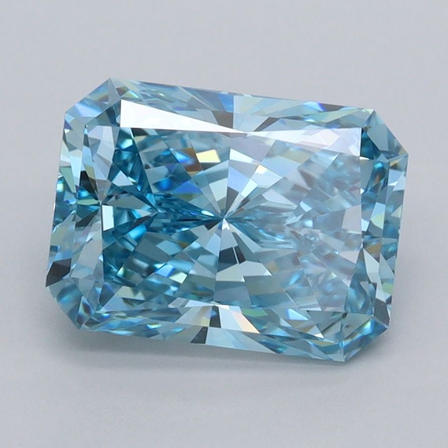 IGI Radiant 2.5ct Fancy Vivid Blue VVS2 - Loose Lab Diamond: IGI Radiant 2.5ct Fancy Vivid Blue VVS2 - Loose Lab Diamond Item Specifics: Source: This Is A Real Diamond Grown In A Lab Not Mined. Carat: 2.5 Cut: - Color: Fancy Vivid Blue Clarity: VVS2 Polish: EX 