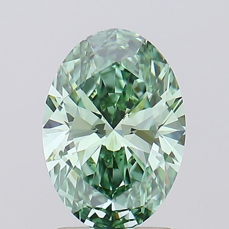 IGI Oval 1.51ct Fancy Vivid Green VVS2 - Loose Lab Diamond: IGI Oval 1.51ct Fancy Vivid Green VVS2 - Loose Lab Diamond Item Specifics: Source: This Is A Real Diamond Grown In A Lab Not Mined. Carat: 1.51 Cut: - Color: Fancy Vivid Green Clarity: VVS2 Polish: EX