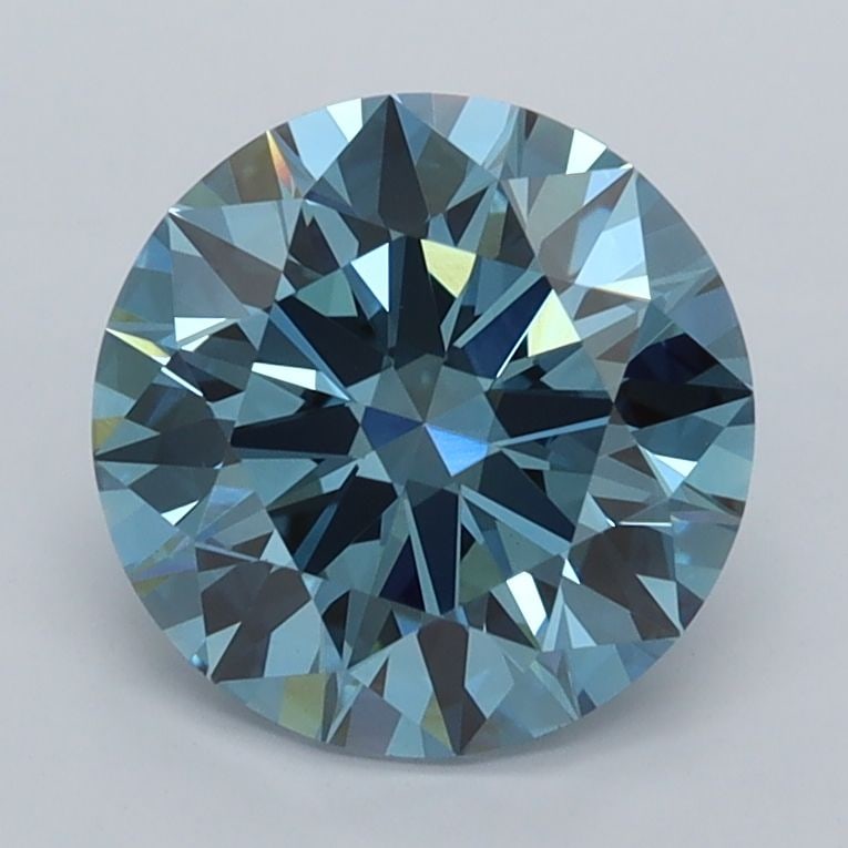 IGI Round 2.04ct Fancy Vivid Blue VVS2 - Ideal Loose Lab Diamond: IGI Round 2.04ct Fancy Vivid Blue VVS2 - Ideal Loose Lab Diamond Item Specifics: Source: This Is A Real Diamond Grown In A Lab Not Mined. Carat: 2.04 Cut: ID Color: Fancy Vivid Blue Clarity: VVS2 Poli