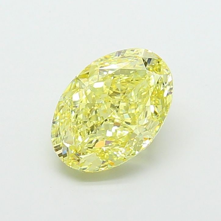 IGI Oval 5.01ct Fancy Intense Yellow VVS2 - Loose Lab Diamond (1 of 1)