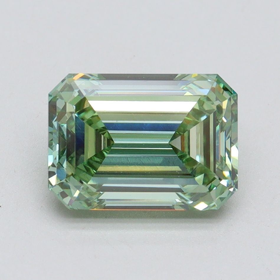 IGI Emerald 2.21ct Fancy Intense Green VVS2 - Loose Lab Diamond: IGI Emerald 2.21ct Fancy Intense Green VVS2 - Loose Lab Diamond Item Specifics: Source: This Is A Real Diamond Grown In A Lab Not Mined. Carat: 2.21 Cut: - Color: Fancy Intense Green Clarity: VVS2