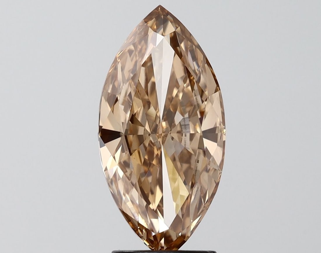 IGI Marquise 3.09ct Fancy Light Brown VVS2 - Loose Lab Diamond: IGI Marquise 3.09ct Fancy Light Brown VVS2 - Loose Lab Diamond Item Specifics: Source: This Is A Real Diamond Grown In A Lab Not Mined. Carat: 3.09 Cut: - Color: Fancy Light Brown Clarity: VVS2 Polish