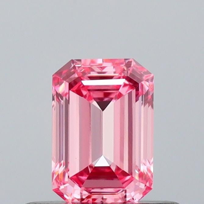 Emerald 0.39ct Fancy Vivid Pinkish Pink VVS2 - Loose Lab Diamond: Emerald 0.39ct Fancy Vivid Pinkish Pink VVS2 - Loose Lab Diamond Item Specifics: Source: This Is A Real Diamond Grown In A Lab Not Mined. Carat: 0.39 Cut: - Color: Fancy Vivid Pinkish Pink Clarity: VV