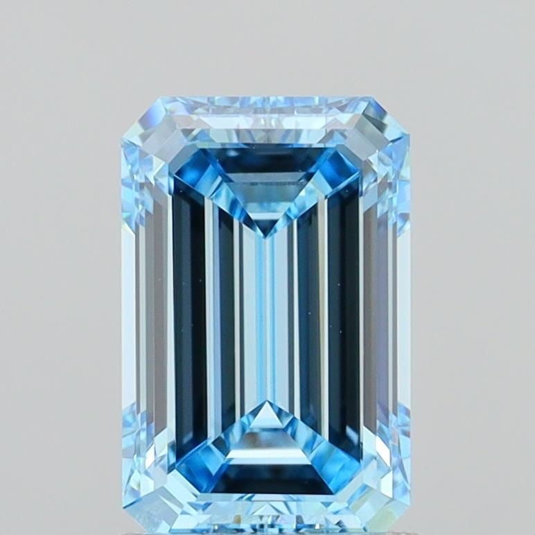 IGI Emerald 1.57ct Fancy Vivid Blue VVS2 - Loose Lab Diamond: IGI Emerald 1.57ct Fancy Vivid Blue VVS2 - Loose Lab Diamond Item Specifics: Source: This Is A Real Diamond Grown In A Lab Not Mined. Carat: 1.57 Cut: - Color: Fancy Vivid Blue Clarity: VVS2 Polish: E