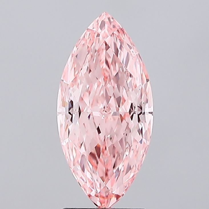 IGI Marquise 2.52ct Fancy Vivid Pink VVS2 - Loose Lab Diamond: IGI Marquise 2.52ct Fancy Vivid Pink VVS2 - Loose Lab Diamond Item Specifics: Source: This Is A Real Diamond Grown In A Lab Not Mined. Carat: 2.52 Cut: - Color: Fancy Vivid Pink Clarity: VVS2 Polish: 