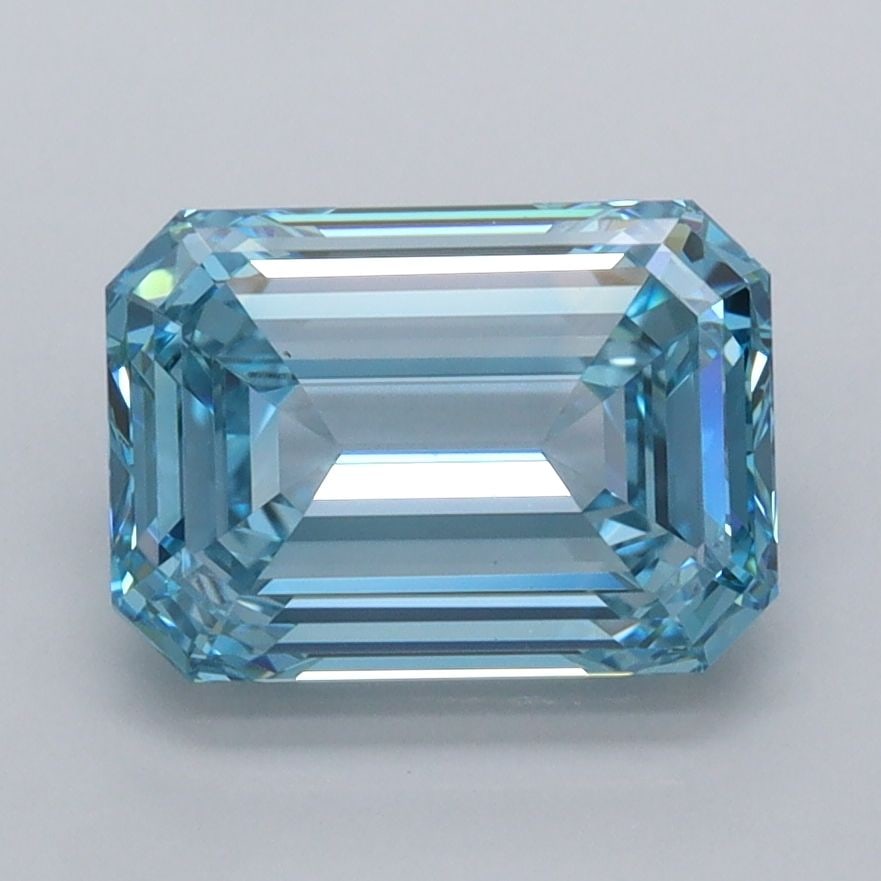 IGI Emerald 2.46ct Fancy Vivid Blue VVS2 - Loose Lab Diamond: IGI Emerald 2.46ct Fancy Vivid Blue VVS2 - Loose Lab Diamond Item Specifics: Source: This Is A Real Diamond Grown In A Lab Not Mined. Carat: 2.46 Cut: - Color: Fancy Vivid Blue Clarity: VVS2 Polish: E