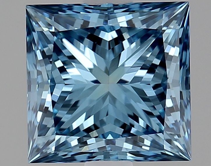 IGI Princess 1.59ct Fancy Vivid Blue VVS2 - Loose Lab Diamond: IGI Princess 1.59ct Fancy Vivid Blue VVS2 - Loose Lab Diamond Item Specifics: Source: This Is A Real Diamond Grown In A Lab Not Mined. Carat: 1.59 Cut: - Color: Fancy Vivid Blue Clarity: VVS2 Polish: 