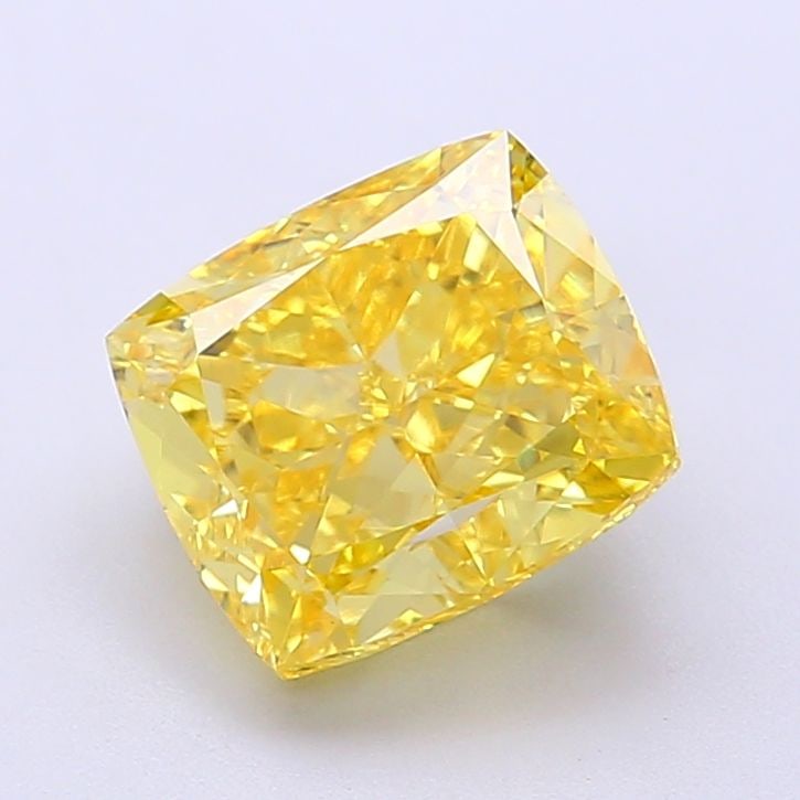 IGI Cushion Modified 2.68ct Fancy Vivid Yellow VVS2 - Loose Lab Diamond: IGI Cushion Modified 2.68ct Fancy Vivid Yellow VVS2 - Loose Lab Diamond Item Specifics: Source: This Is A Real Diamond Grown In A Lab Not Mined. Carat: 2.68 Cut: - Color: Fancy Vivid Yellow Clarity: V