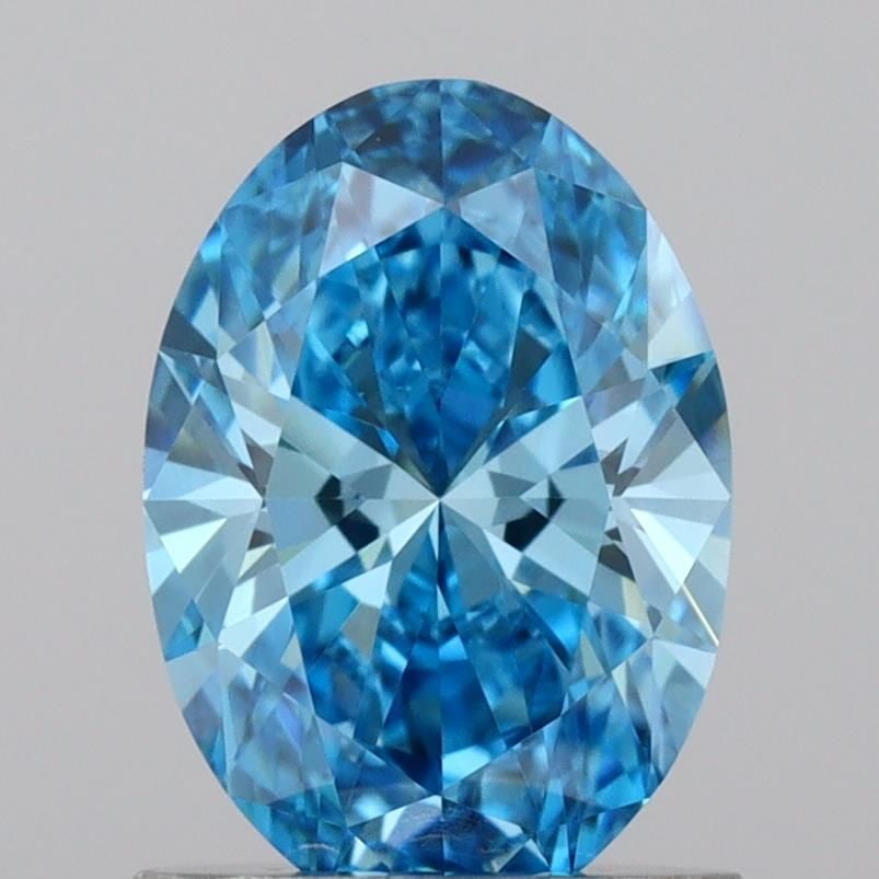 IGI Oval 1.04ct Fancy Vivid Blue VVS2 - Loose Lab Diamond: IGI Oval 1.04ct Fancy Vivid Blue VVS2 - Loose Lab Diamond Item Specifics: Source: This Is A Real Diamond Grown In A Lab Not Mined. Carat: 1.04 Cut: - Color: Fancy Vivid Blue Clarity: VVS2 Polish: EX S