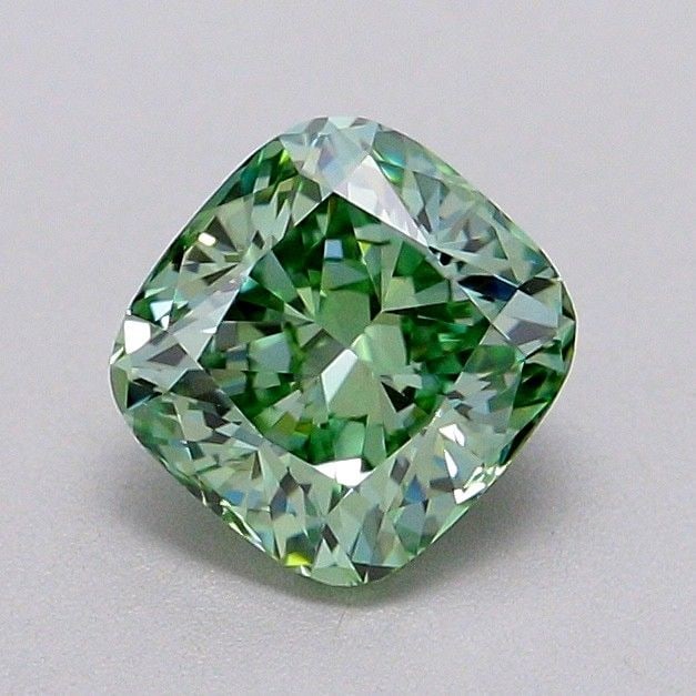 IGI Cushion Modified 1.07ct Fancy Vivid Green VVS2 - Loose Lab Diamond: IGI Cushion Modified 1.07ct Fancy Vivid Green VVS2 - Loose Lab Diamond Item Specifics: Source: This Is A Real Diamond Grown In A Lab Not Mined. Carat: 1.07 Cut: - Color: Fancy Vivid Green Clarity: