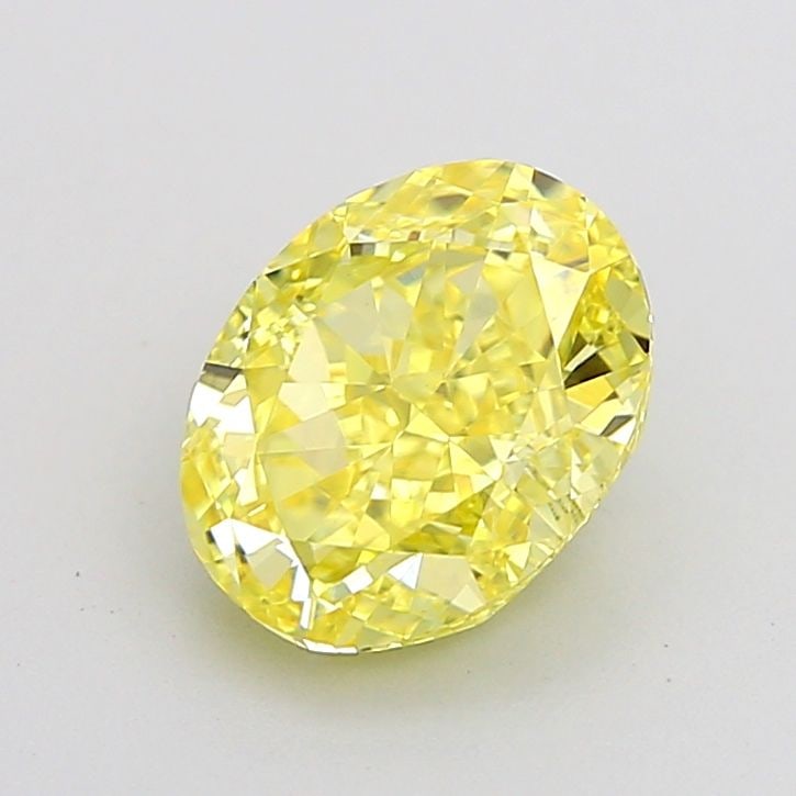 IGI Oval 2.03ct Fancy Intense Yellow VVS2 - Loose Lab Diamond (1 of 1)