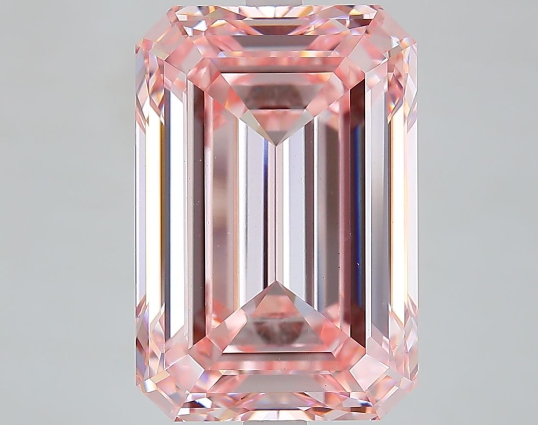 IGI Emerald 9.3ct Fancy Intense Pink VVS2 - Loose Lab Diamond: IGI Emerald 9.3ct Fancy Intense Pink VVS2 - Loose Lab Diamond Item Specifics: Source: This Is A Real Diamond Grown In A Lab Not Mined. Carat: 9.3 Cut: - Color: Fancy Intense Pink Clarity: VVS2 Polish:
