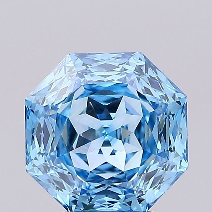IGI Octagonal 3.04ct Fancy Vivid Blue VVS2 - Loose Lab Diamond: IGI Octagonal 3.04ct Fancy Vivid Blue VVS2 - Loose Lab Diamond Item Specifics: Source: This Is A Real Diamond Grown In A Lab Not Mined. Carat: 3.04 Cut: - Color: Fancy Vivid Blue Clarity: VVS2