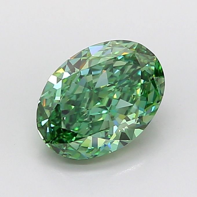 IGI Oval 2.86ct Fancy Vivid Green VVS2 - Loose Lab Diamond: IGI Oval 2.86ct Fancy Vivid Green VVS2 - Loose Lab Diamond Item Specifics: Source: This Is A Real Diamond Grown In A Lab Not Mined. Carat: 2.86 Cut: - Color: Fancy Vivid Green Clarity: VVS2 Polish: