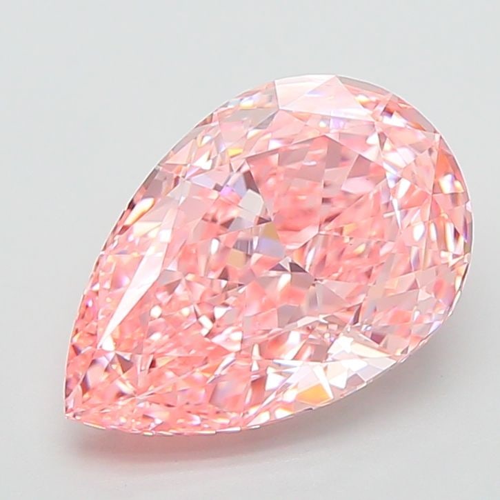 IGI Pear 3.01ct Fancy Vivid Pink VVS2 - Loose Lab Diamond: IGI Pear 3.01ct Fancy Vivid Pink VVS2 - Loose Lab Diamond Item Specifics: Source: This Is A Real Diamond Grown In A Lab Not Mined. Carat: 3.01 Cut: - Color: Fancy Vivid Pink Clarity: VVS2 Polish: EX S