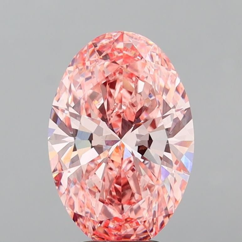 IGI Oval 5.05ct Fancy Vivid Pink VVS2 - Loose Lab Diamond: IGI Oval 5.05ct Fancy Vivid Pink VVS2 - Loose Lab Diamond Item Specifics: Source: This Is A Real Diamond Grown In A Lab Not Mined. Carat: 5.05 Cut: - Color: Fancy Vivid Pink Clarity: VVS2 Polish: EX S