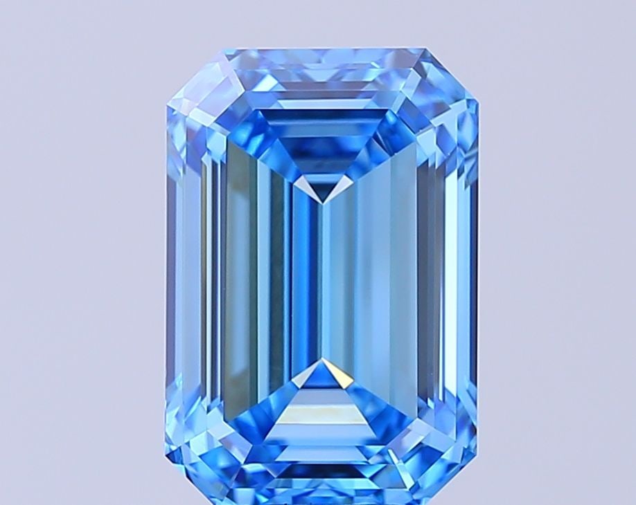 IGI Emerald 5.1ct Fancy Vivid Blue VVS2 - Loose Lab Diamond: IGI Emerald 5.1ct Fancy Vivid Blue VVS2 - Loose Lab Diamond Item Specifics: Source: This Is A Real Diamond Grown In A Lab Not Mined. Carat: 5.1 Cut: - Color: Fancy Vivid Blue Clarity: VVS2 Polish: EX 