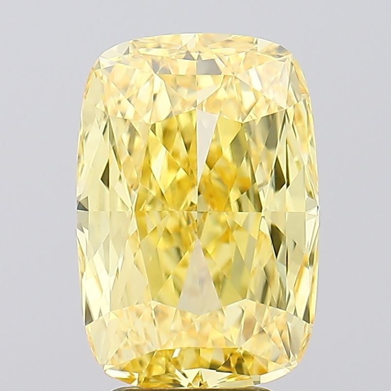 IGI Cushion 5.09ct Fancy Vivid Yellow VVS2 - Loose Lab Diamond: IGI Cushion 5.09ct Fancy Vivid Yellow VVS2 - Loose Lab Diamond Item Specifics: Source: This Is A Real Diamond Grown In A Lab Not Mined. Carat: 5.09 Cut: - Color: Fancy Vivid Yellow Clarity: VVS2 Polis