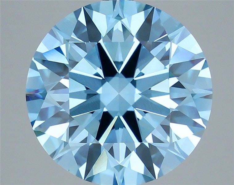 IGI Round 6.04ct Fancy Vivid Blue VVS2 - Ideal Loose Lab Diamond: IGI Round 6.04ct Fancy Vivid Blue VVS2 - Ideal Loose Lab Diamond Item Specifics: Source: This Is A Real Diamond Grown In A Lab Not Mined. Carat: 6.04 Cut: ID Color: Fancy Vivid Blue Clarity: VVS2 Poli