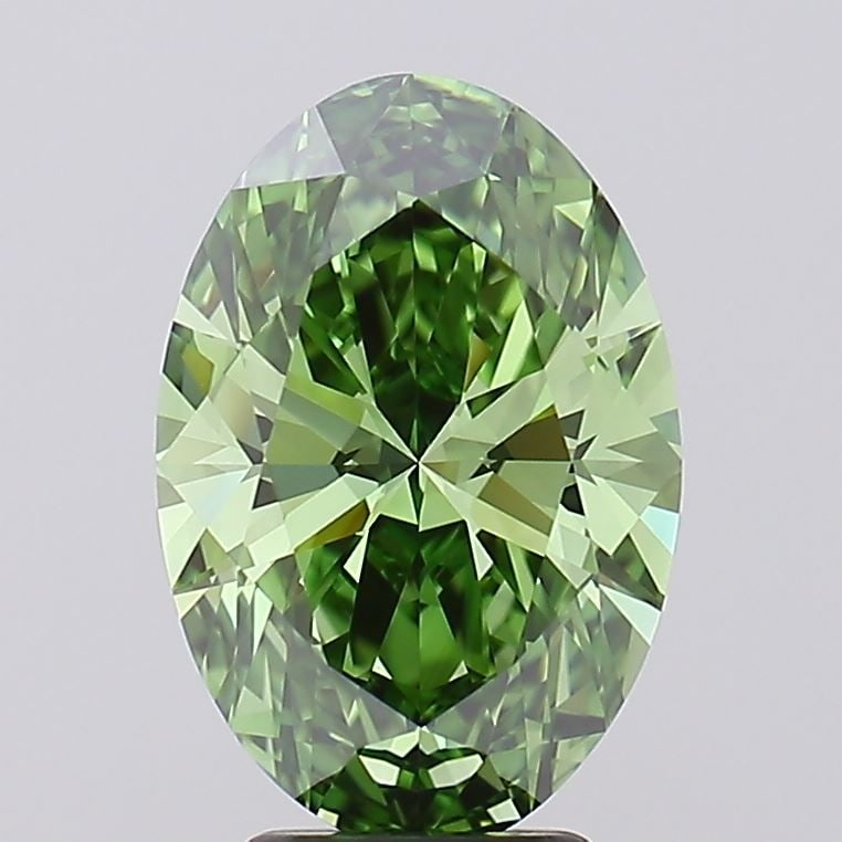 IGI Oval 4.05ct Fancy Vivid Green VVS1 - Loose Lab Diamond: IGI Oval 4.05ct Fancy Vivid Green VVS1 - Loose Lab Diamond Item Specifics: Source: This Is A Real Diamond Grown In A Lab Not Mined. Carat: 4.05 Cut: - Color: Fancy Vivid Green Clarity: VVS1 Polish: EX