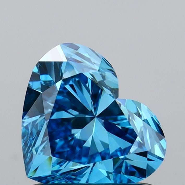 IGI Heart 1.02ct Fancy Vivid Blue VVS2 - Loose Lab Diamond: IGI Heart 1.02ct Fancy Vivid Blue VVS2 - Loose Lab Diamond Item Specifics: Source: This Is A Real Diamond Grown In A Lab Not Mined. Carat: 1.02 Cut: - Color: Fancy Vivid Blue Clarity: VVS2 Polish: EX