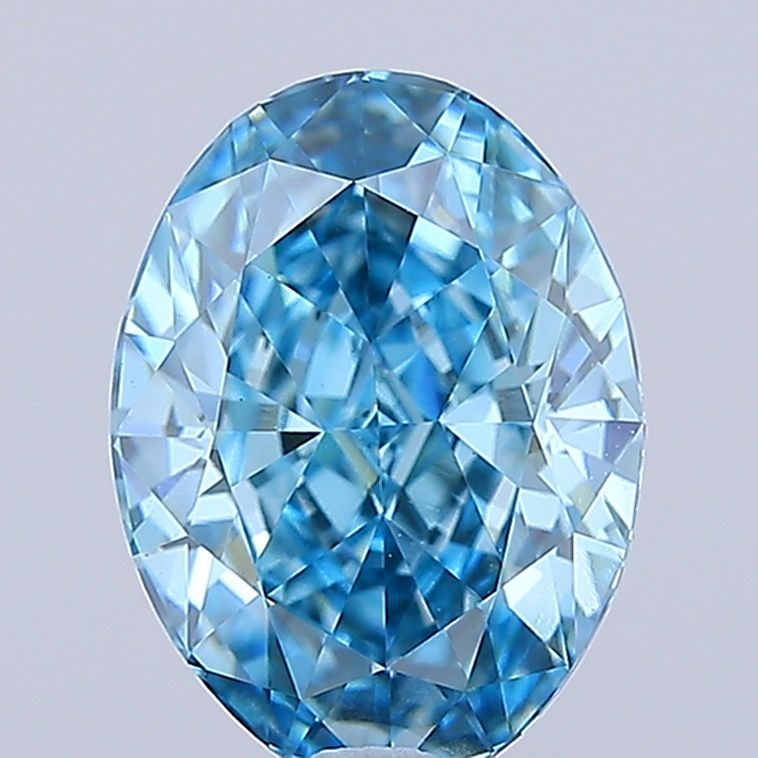 IGI Oval 1.56ct Fancy Vivid Blue VVS2 - Loose Lab Diamond: IGI Oval 1.56ct Fancy Vivid Blue VVS2 - Loose Lab Diamond Item Specifics: Source: This Is A Real Diamond Grown In A Lab Not Mined. Carat: 1.56 Cut: - Color: Fancy Vivid Blue Clarity: VVS2 Polish: EX S