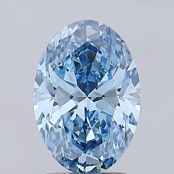 IGI Oval 2.07ct Fancy Vivid Blue VVS1 - Loose Lab Diamond: IGI Oval 2.07ct Fancy Vivid Blue VVS1 - Loose Lab Diamond Item Specifics: Source: This Is A Real Diamond Grown In A Lab Not Mined. Carat: 2.07 Cut: - Color: Fancy Vivid Blue Clarity: VVS1 Polish: EX S