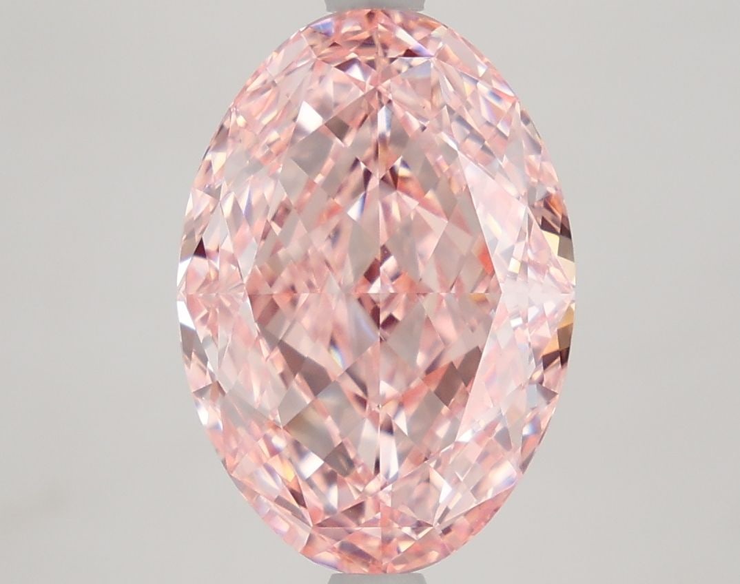 IGI Oval 4.2ct Fancy Vivid Pink VVS2 - Loose Lab Diamond: IGI Oval 4.2ct Fancy Vivid Pink VVS2 - Loose Lab Diamond Item Specifics: Source: This Is A Real Diamond Grown In A Lab Not Mined. Carat: 4.2 Cut: - Color: Fancy Vivid Pink Clarity: VVS2 Polish: EX