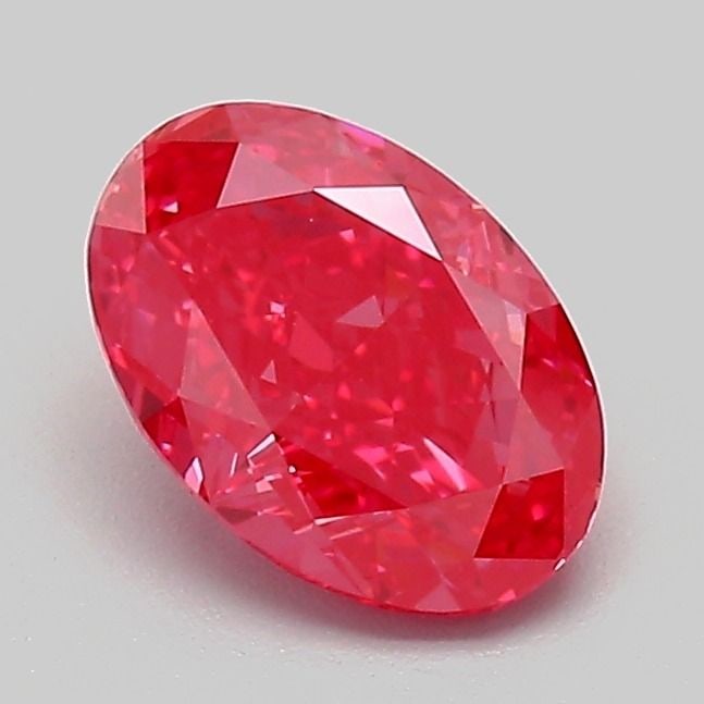 IGI Oval 1.09ct Fancy Vivid Pink VVS2 - Loose Lab Diamond (1 of 1)