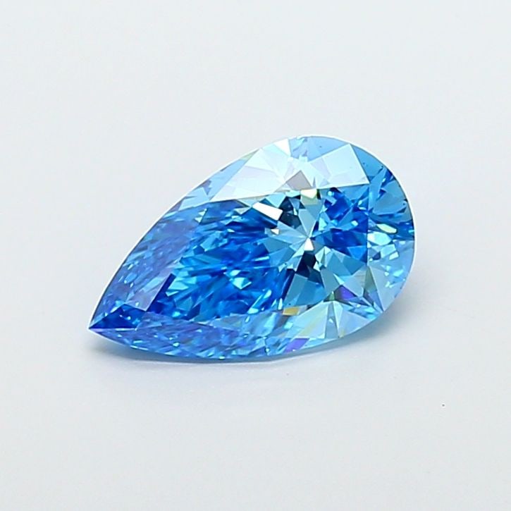 IGI Pear 3.07ct Fancy Vivid Blue VVS2 - Loose Lab Diamond: IGI Pear 3.07ct Fancy Vivid Blue VVS2 - Loose Lab Diamond Item Specifics: Source: This Is A Real Diamond Grown In A Lab Not Mined. Carat: 3.07 Cut: - Color: Fancy Vivid Blue Clarity: VVS2 Polish: EX S