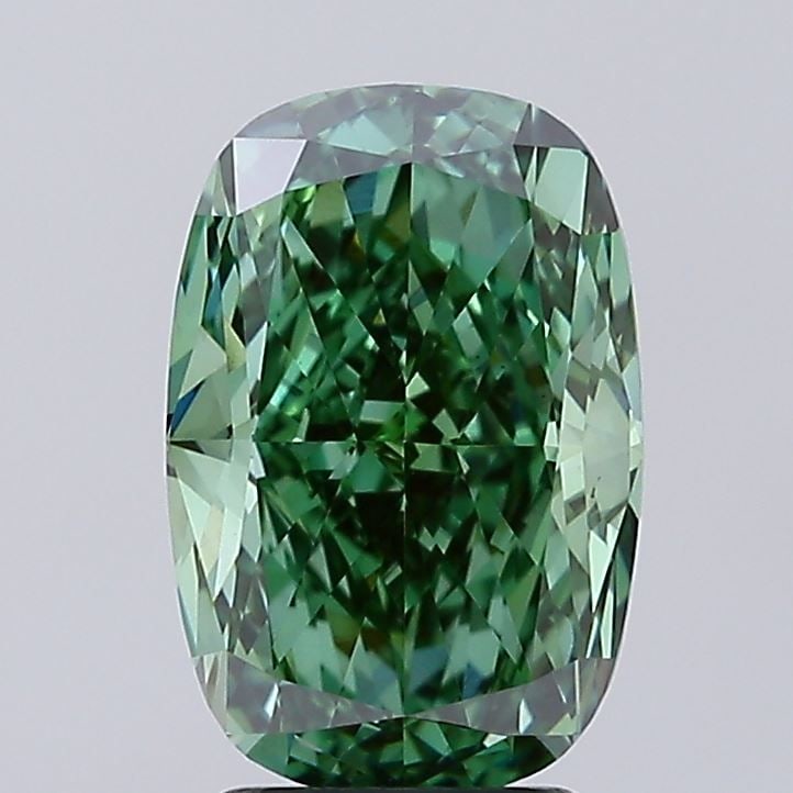 IGI Cushion Modified 3.5ct Fancy Vivid Green VVS2 - Loose Lab Diamond: IGI Cushion Modified 3.5ct Fancy Vivid Green VVS2 - Loose Lab Diamond Item Specifics: Source: This Is A Real Diamond Grown In A Lab Not Mined. Carat: 3.5 Cut: - Color: Fancy Vivid Green Clarity: VVS2 