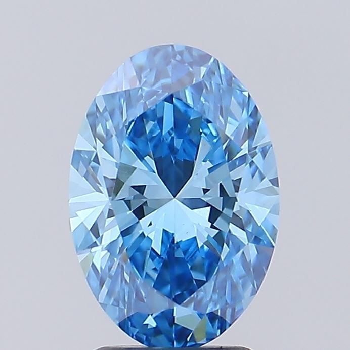 IGI Oval 1.59ct Fancy Vivid Blue VVS2 - Loose Lab Diamond: IGI Oval 1.59ct Fancy Vivid Blue VVS2 - Loose Lab Diamond Item Specifics: Source: This Is A Real Diamond Grown In A Lab Not Mined. Carat: 1.59 Cut: - Color: Fancy Vivid Blue Clarity: VVS2 Polish: VG