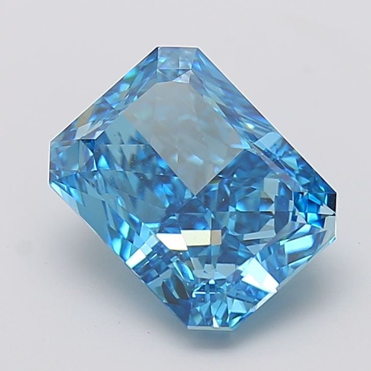 IGI Radiant 5.06ct Fancy Vivid Blue VVS2 - Loose Lab Diamond: IGI Radiant 5.06ct Fancy Vivid Blue VVS2 - Loose Lab Diamond Item Specifics: Source: This Is A Real Diamond Grown In A Lab Not Mined. Carat: 5.06 Cut: - Color: Fancy Vivid Blue Clarity: VVS2 Polish: E