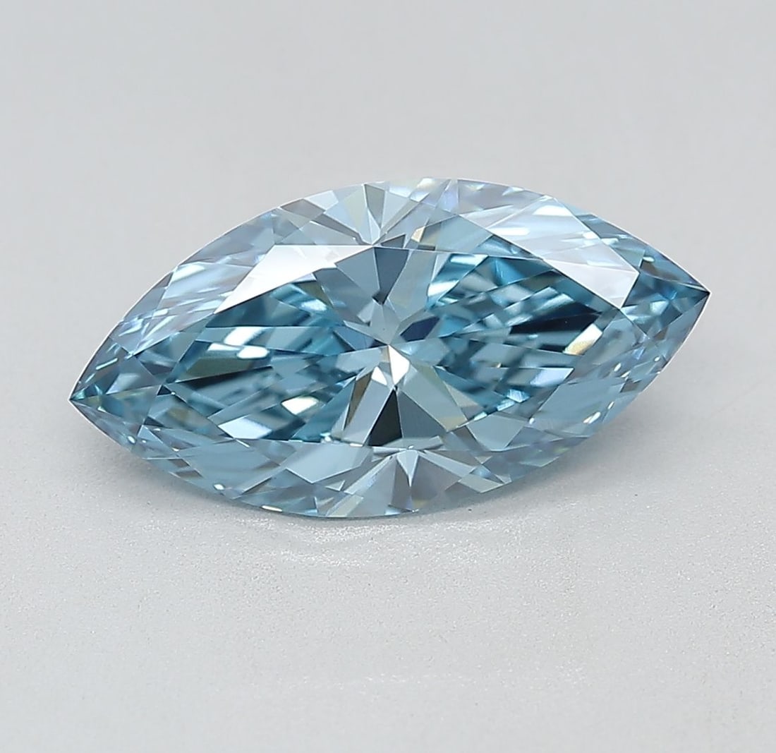 IGI Marquise 2.51ct Fancy Vivid Blue VVS2 - Loose Lab Diamond: IGI Marquise 2.51ct Fancy Vivid Blue VVS2 - Loose Lab Diamond Item Specifics: Source: This Is A Real Diamond Grown In A Lab Not Mined. Carat: 2.51 Cut: - Color: Fancy Vivid Blue Clarity: VVS2 Polish: