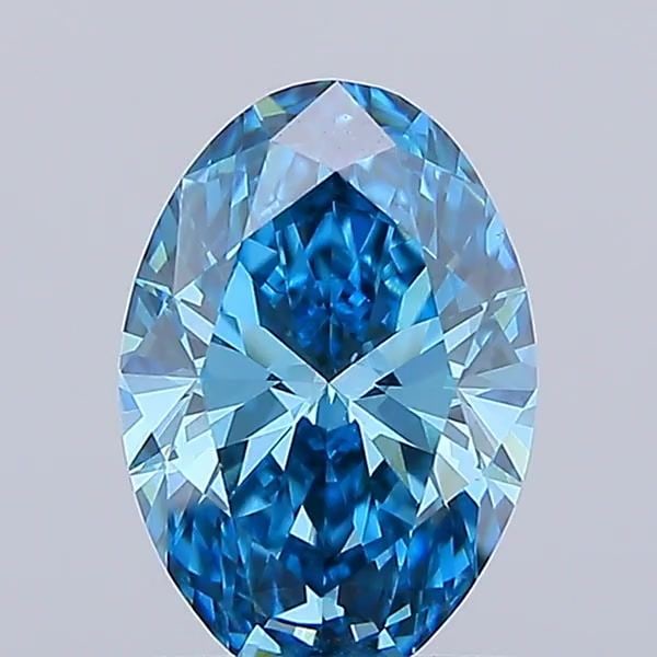 IGI Oval 1.09ct Fancy Vivid Blue VVS2 - Loose Lab Diamond: IGI Oval 1.09ct Fancy Vivid Blue VVS2 - Loose Lab Diamond Item Specifics: Source: This Is A Real Diamond Grown In A Lab Not Mined. Carat: 1.09 Cut: - Color: Fancy Vivid Blue Clarity: VVS2 Polish: EX