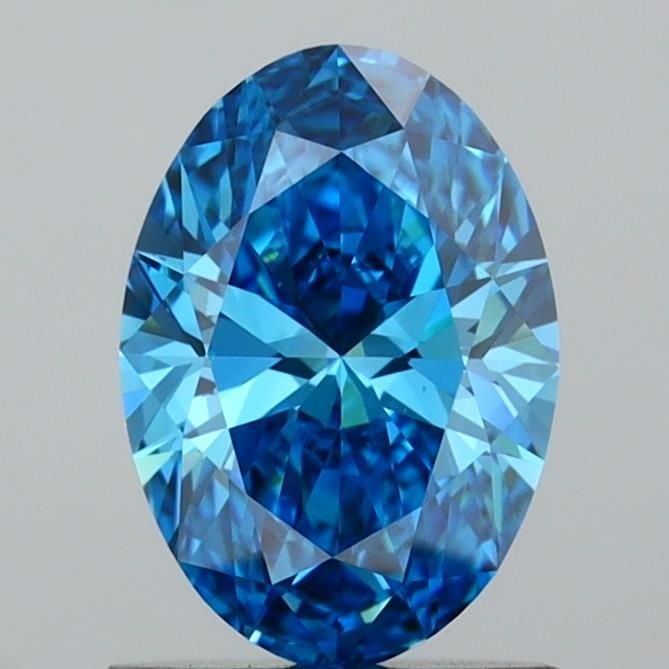 IGI Oval 1.03ct Fancy Vivid Blue VVS2 - Loose Lab Diamond: IGI Oval 1.03ct Fancy Vivid Blue VVS2 - Loose Lab Diamond Item Specifics: Source: This Is A Real Diamond Grown In A Lab Not Mined. Carat: 1.03 Cut: - Color: Fancy Vivid Blue Clarity: VVS2 Polish: EX