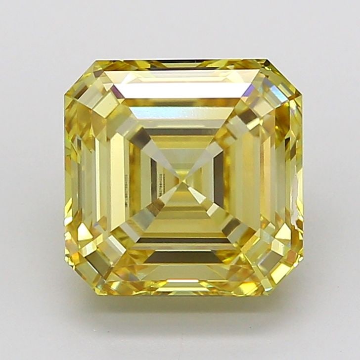 IGI Asscher 5.07ct Fancy Yellow VVS2 - Loose Lab Diamond: IGI Asscher 5.07ct Fancy Yellow VVS2 - Loose Lab Diamond Item Specifics: Source: This Is A Real Diamond Grown In A Lab Not Mined. Carat: 5.07 Cut: - Color: Fancy Yellow Clarity: VVS2 Polish: EX Symmet