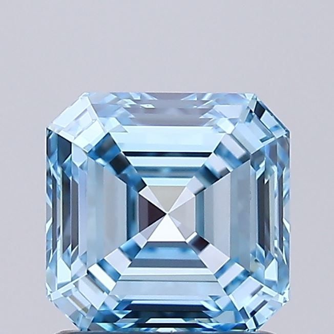 IGI Asscher 1.14ct Fancy Intense Blue IF - Loose Lab Diamond: IGI Asscher 1.14ct Fancy Intense Blue IF - Loose Lab Diamond Item Specifics: Source: This Is A Real Diamond Grown In A Lab Not Mined. Carat: 1.14 Cut: - Color: Fancy Intense Blue Clarity: IF Polish: E