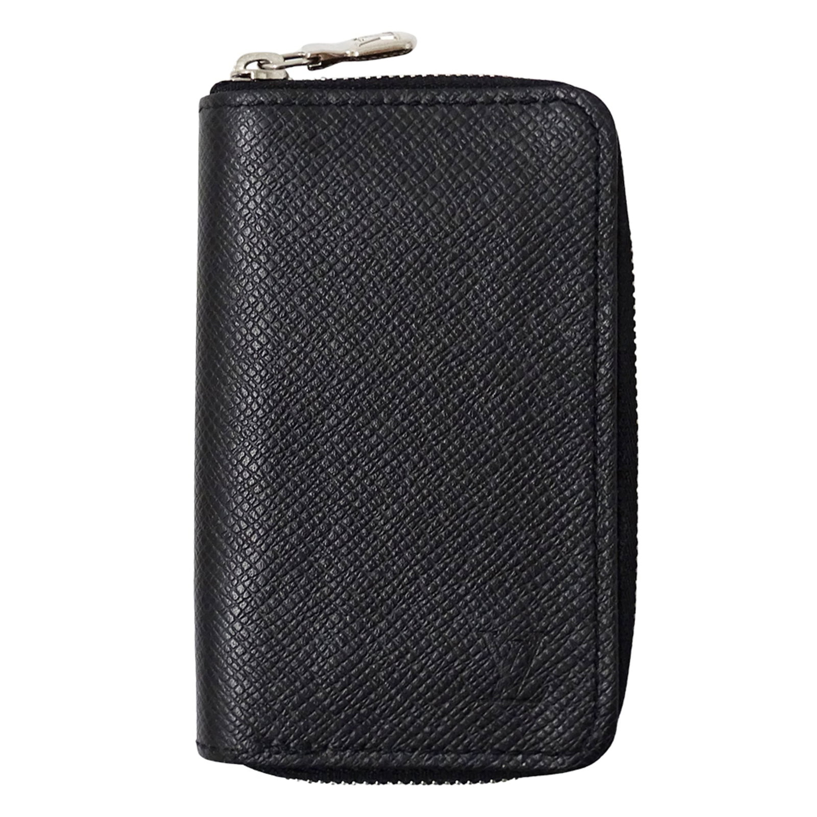 Coin Purse Case Leather Taiga Coin Louis Vuitton: Coin Purse Case Leather Taiga Coin Louis Vuitton Taiga leather coin purse case from Louis Vuitton, crafted with Ardoise color and measuring 7cm x 11.5cm x 2cm in size. This stylish accessory features