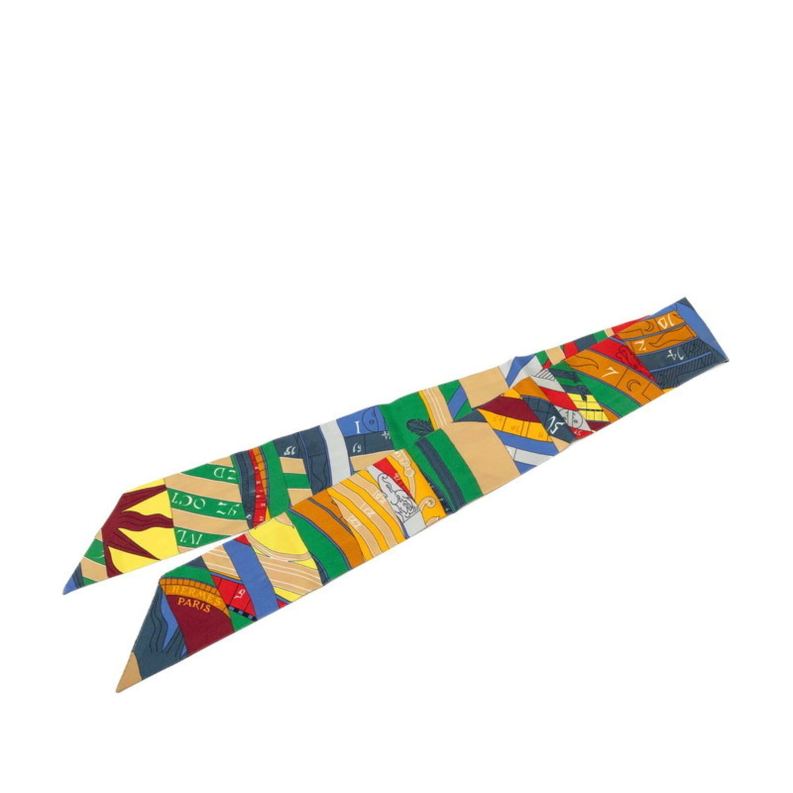 Silk Hermes Scarf: Silk Hermes Scarf Silk from the renowned French fashion house, this Hermes scarf boasts a vibrant multi-color design, showcasing the brand's signature elegance and sophistication. Made from high-quali