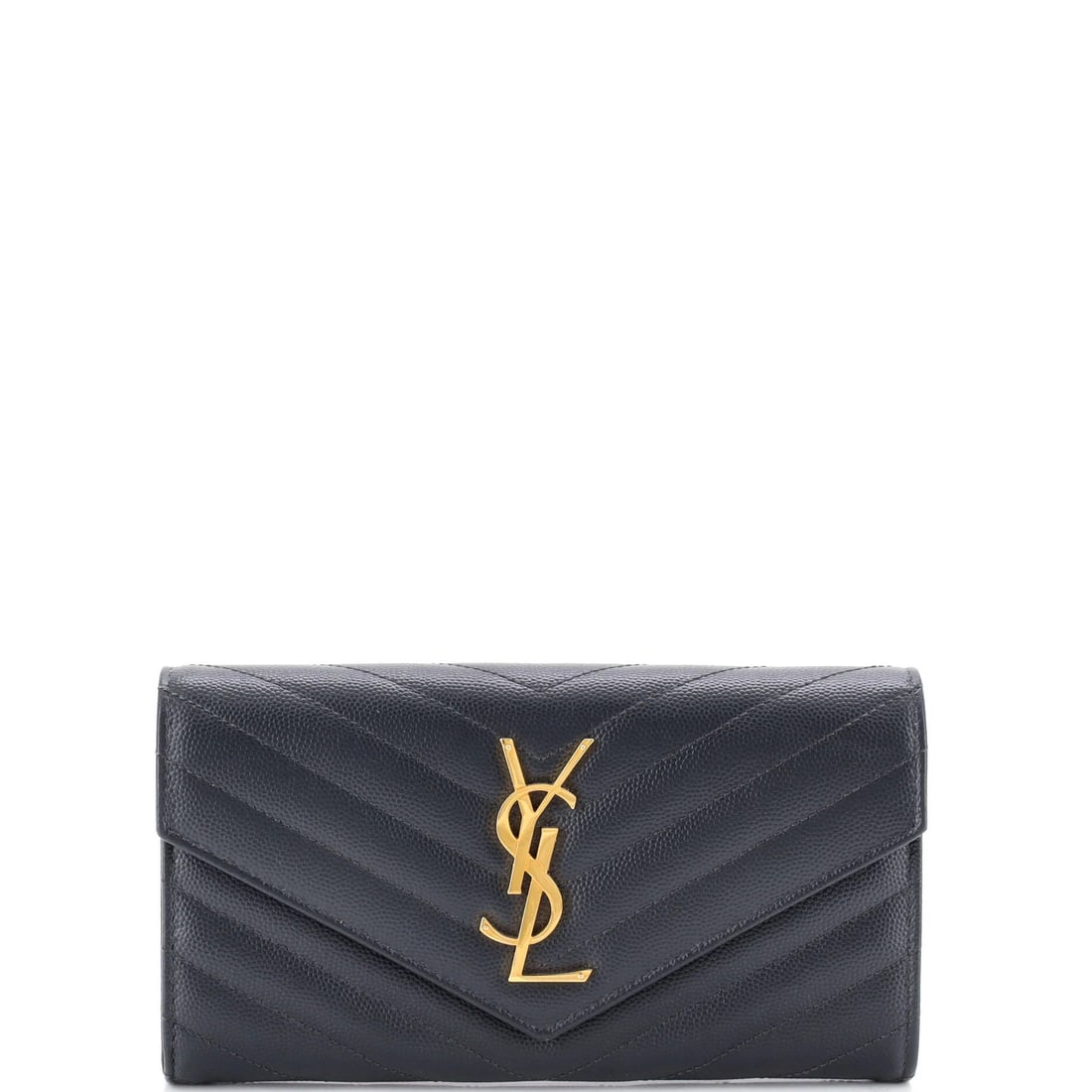 Classic Saint Laurent Large Monogram Leather Wallet Flap Chevron Matelasse: Classic Saint Laurent Large Monogram Leather Wallet Flap Chevron Matelasse Classic Saint Laurent Large Monogram Leather Wallet Flap Chevron Matelasse features a timeless design with a large, spacious