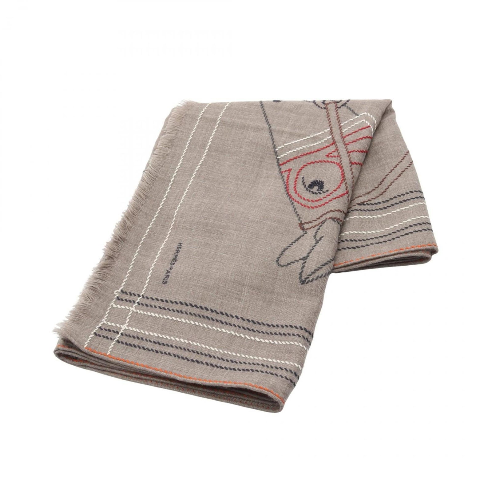 Silk cashmere scarf (1 of 6)